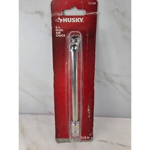 Husky 6 in Dual Air Chuck Tire Inflator Extension 1/4 in NPT Female Threads